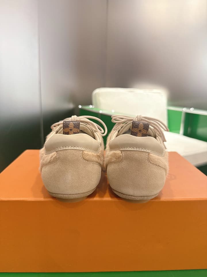 Louis Vuitton Sneakerina Ballet Sneakers in Chocolate Brown