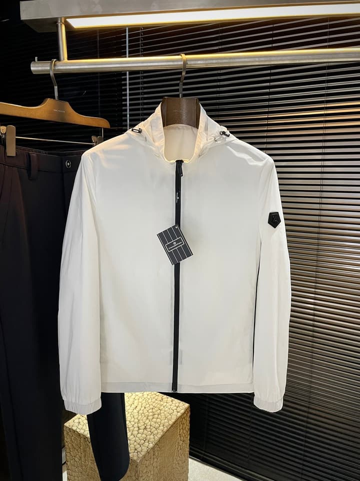Zegna Classic Hooded Jacket – 2025FW in Dark Gray