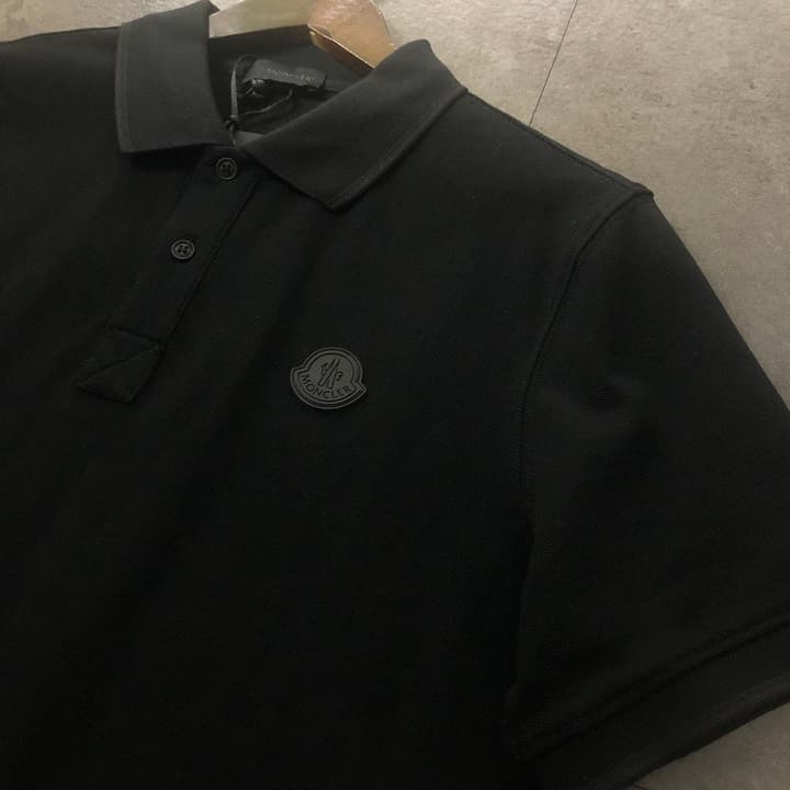 Moncler Classic Logo Back Print Polo Shirt – 2026SS in Black