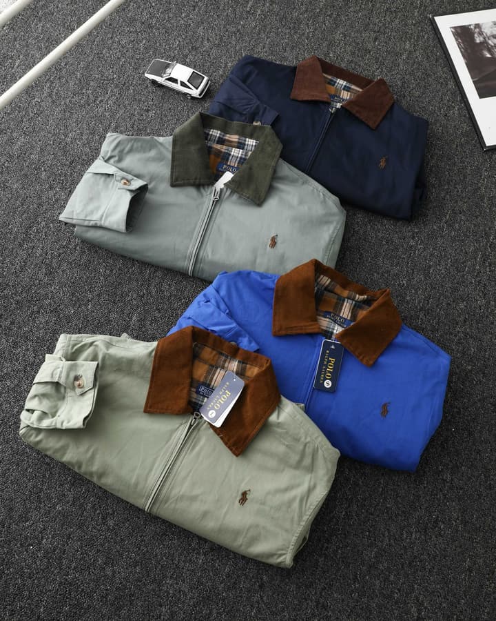 Ralph Lauren Campus Collared Jacket in Blue