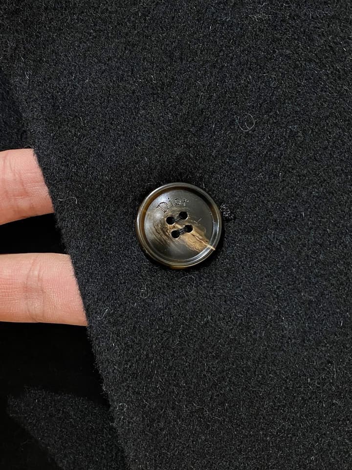 Dior Men's Wool Kensington Coat – 2025FW in Classic Black