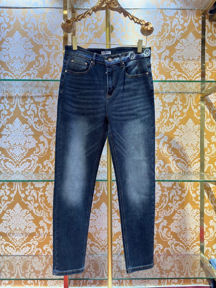 Loewe Washed Wide-Leg Jeans – 2026 in Blue