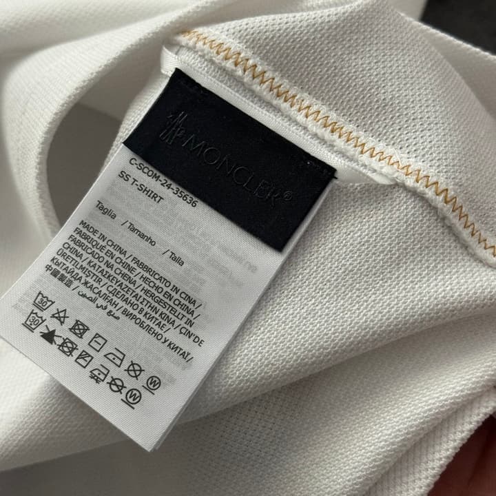 Moncler Logo Cotton Polo Shirt – 2026SS in Black