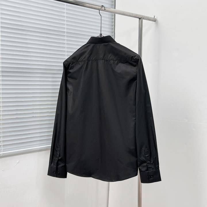 Dior Classic CD Metal Placket Shirt in Bright White