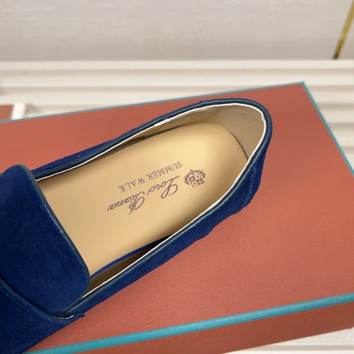 Loro Piana New Moccasin Shoes in Brown Suede
