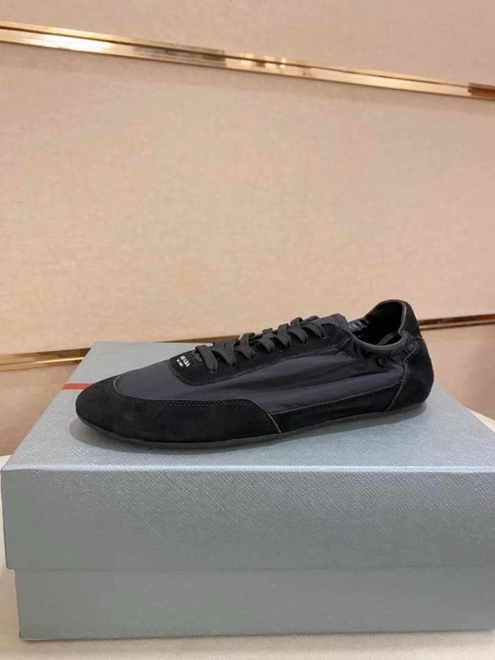 Prada Men's Air Cushion Suede Sneakers