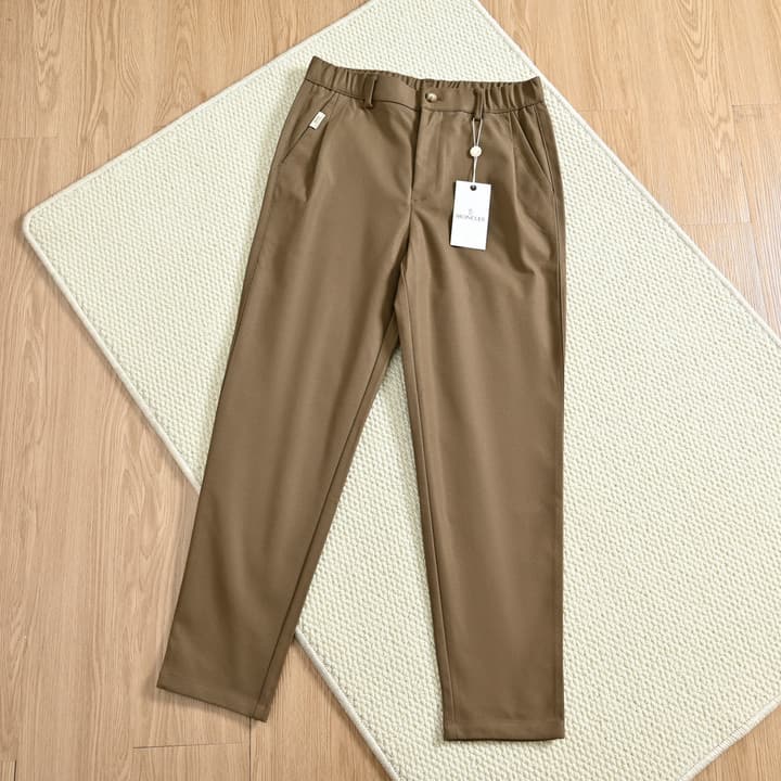 Moncler Spring Business Cotton Stretch Trousers – 25SS in Black