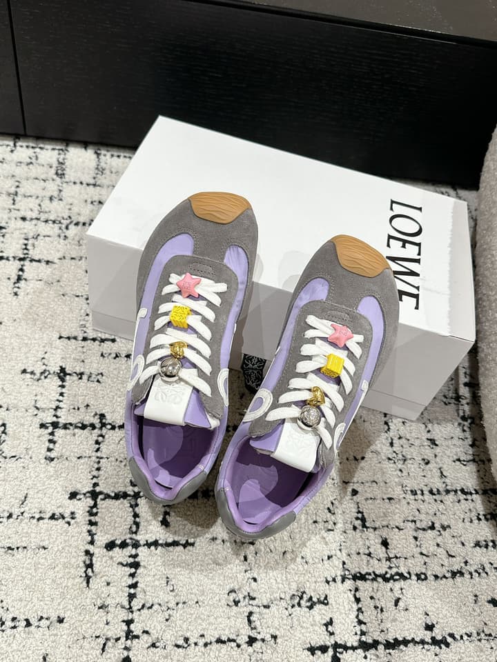 Loewe Ballet Runner 2.0 Unisex Sneakers – 2025 Collection in White And Light Blue