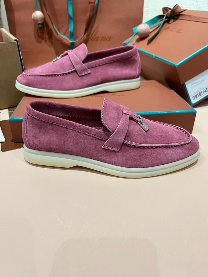 Loro Piana My Charms Suede Mules