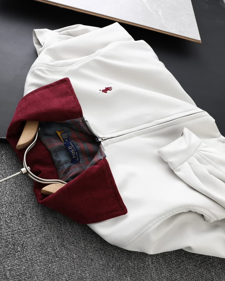 Ralph Lauren Classic Harrington Zip Jacket in Red