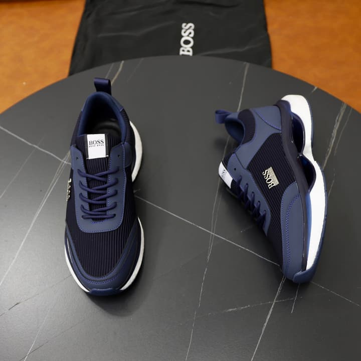 Boss 2024 Knit Sneakers – New Collection in Black Knit