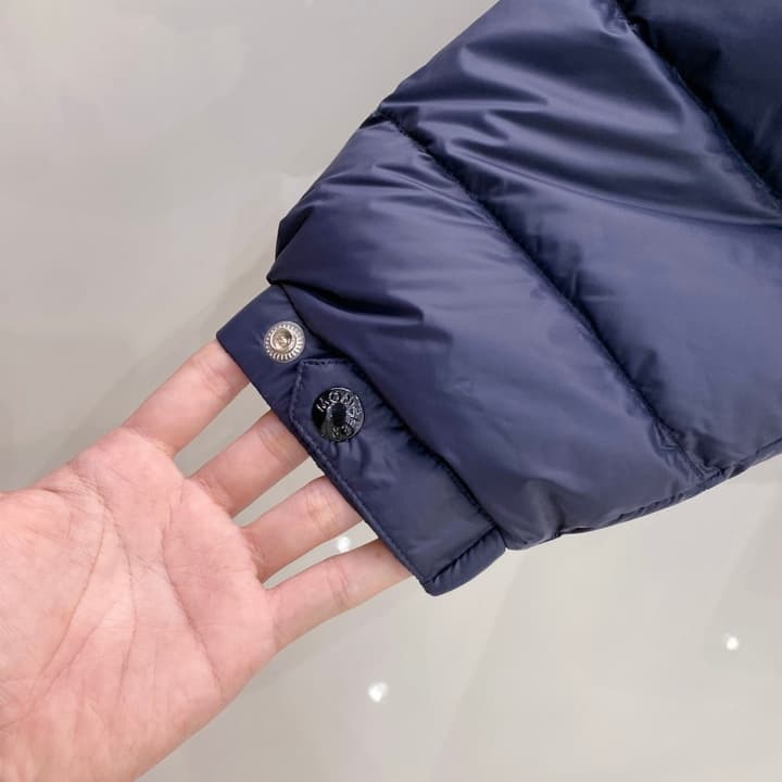 Moncler Men's Hooded Goose Down Jacket – 2025FW in Dark Gray