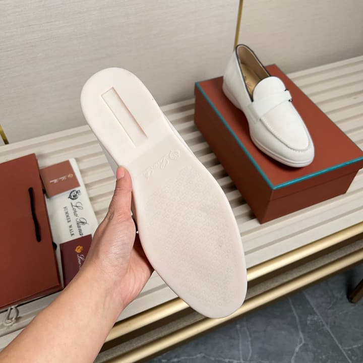 Loro Piana New Moccasin Shoes in Brown Suede