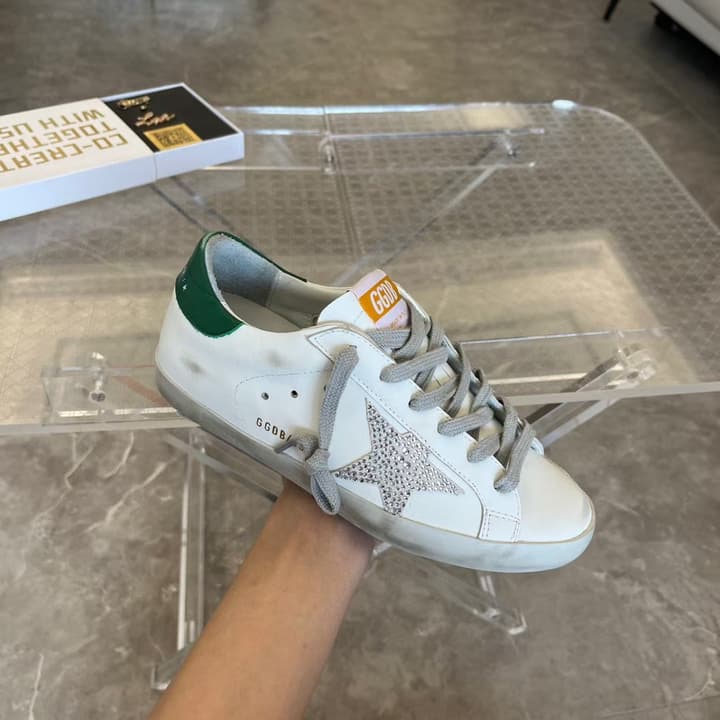 Golden Goose Superstar Graffiti Sneakers – SS22 in Black Star Rose Gold Toe