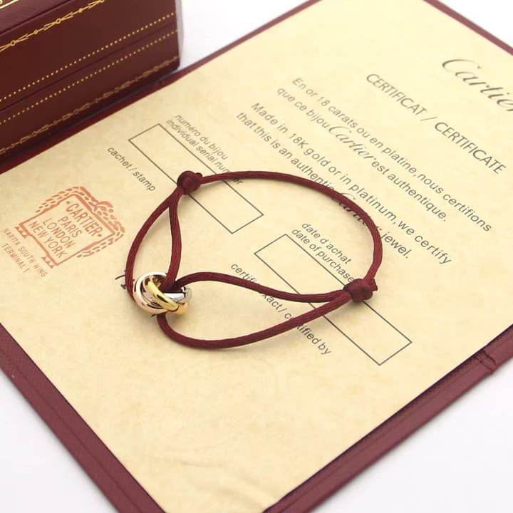 Cartier Trinity Bracelet in Specify Color on WhatsApp after ordering