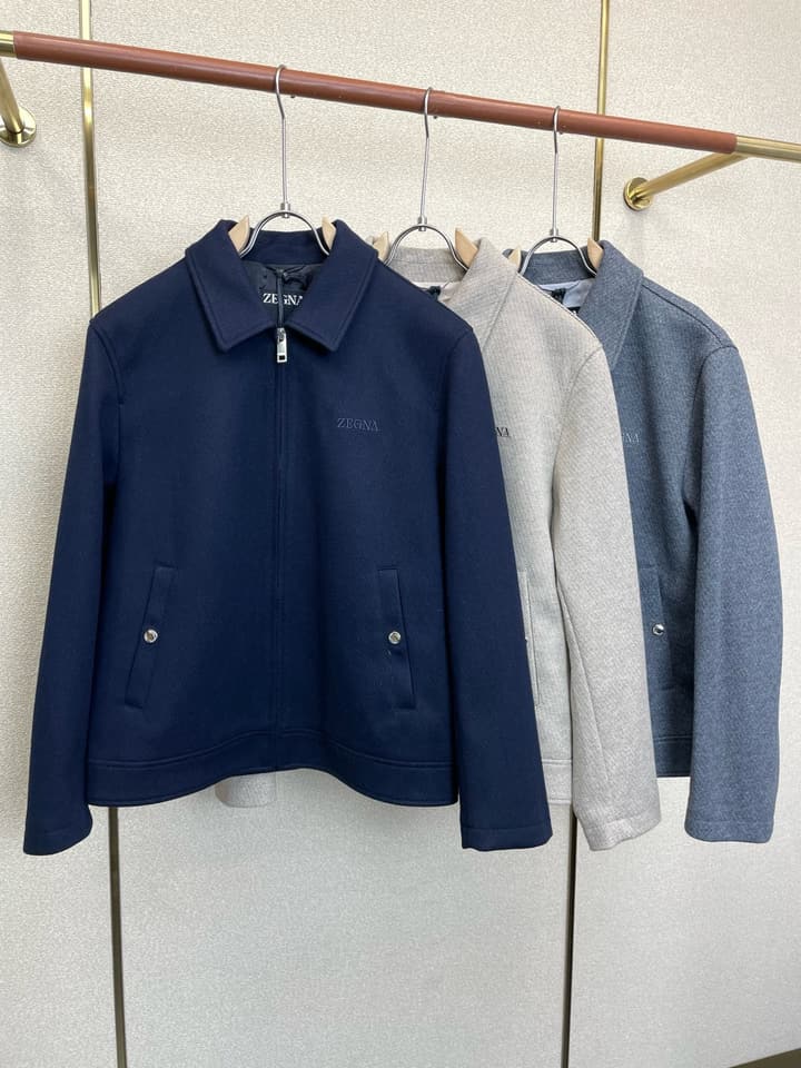 Zegna Casual Lapel Wool Jacket