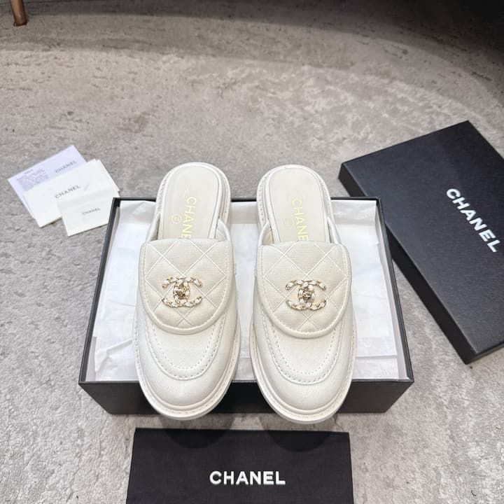 Chanel Quilted Leather Schoolbag Buckle Loafers – 26B Collection