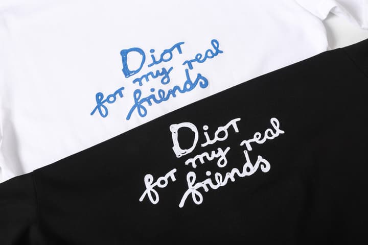 Dior Cursive Embroidered Letter Print T-Shirt – 26SS in Black