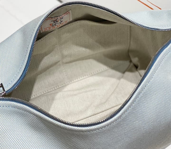 Hermès Trousse Bride-A-Brace Embroidered Canvas Vanity Case
