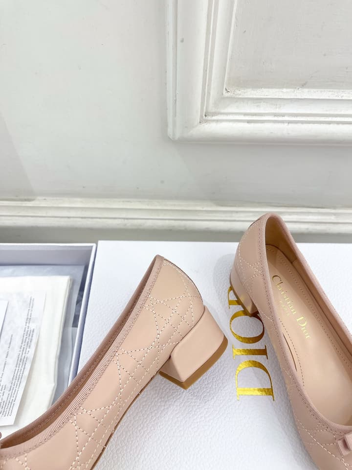 Dior Cannage Pearl Ballet Pumps – 2024 Spring/Summer Collection in Black