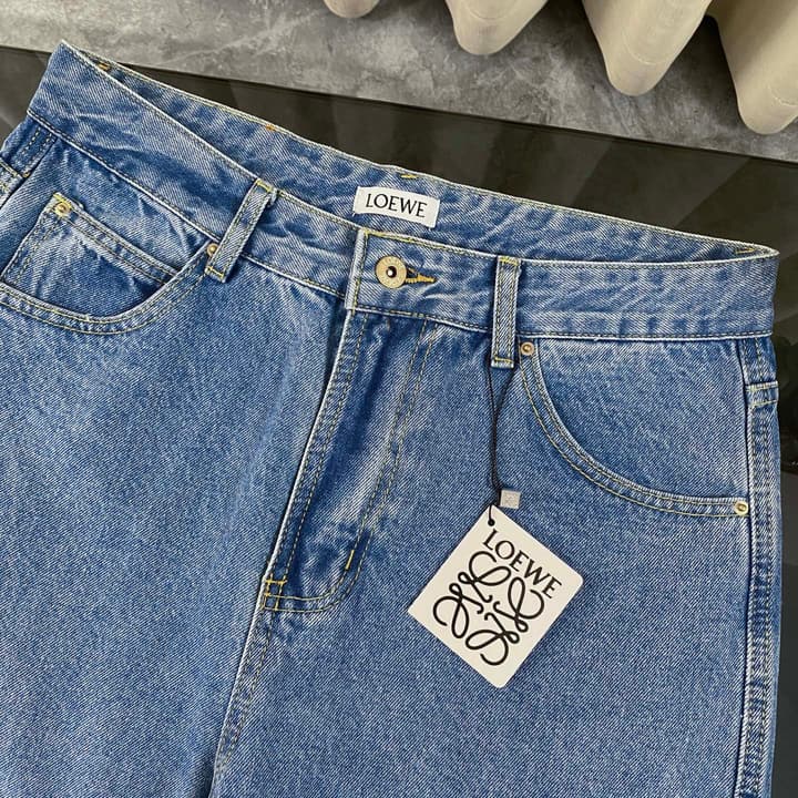 Loewe Anagram Laser-Cut Denim Jeans – 25SS