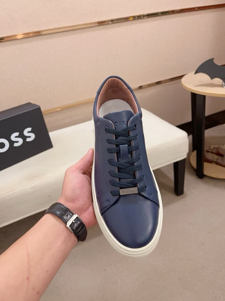 Boss Premium Casual Men's Sneakers in Black Monochromatic