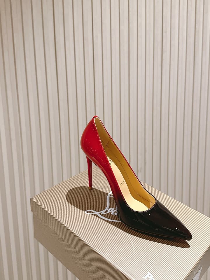 Christian Louboutin Platform Heeled Sandals – 2025 SS Show Model in Black Suede