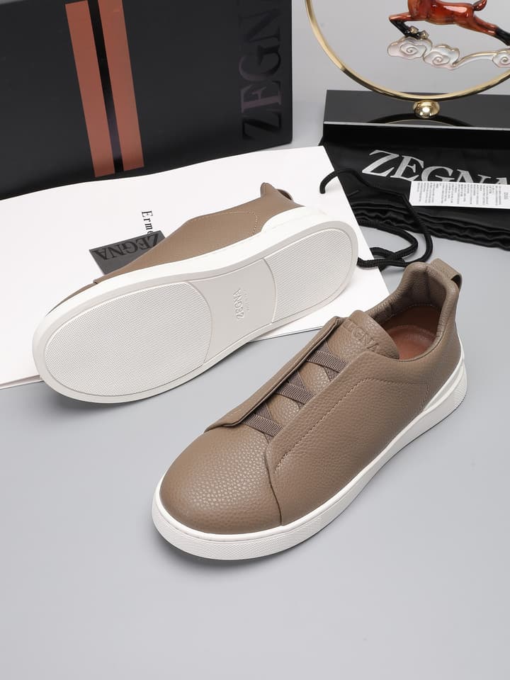 Zegna Triple Stitch Low-Top Sneakers