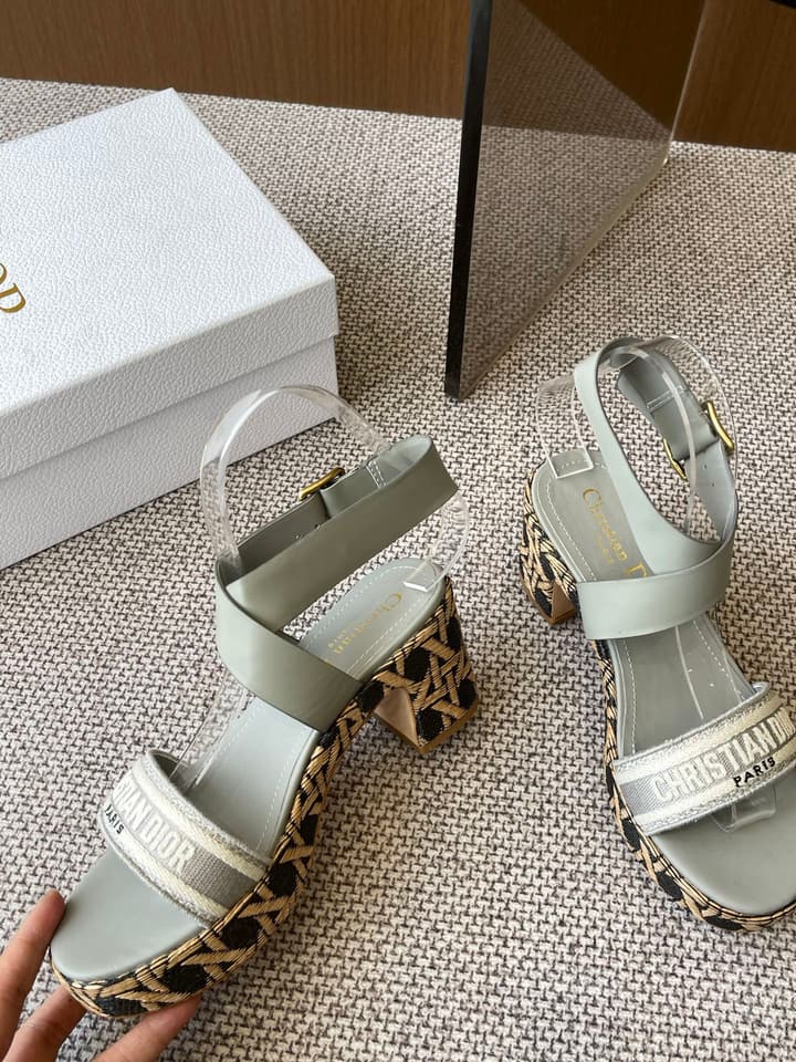Dior Riviera Dway Wedge Sandals – Spring/Summer 2025 Collection in Black