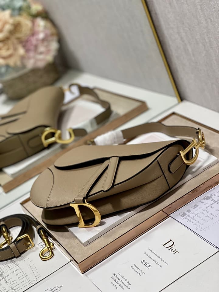Dior Classic Saddle Bag in Apricot