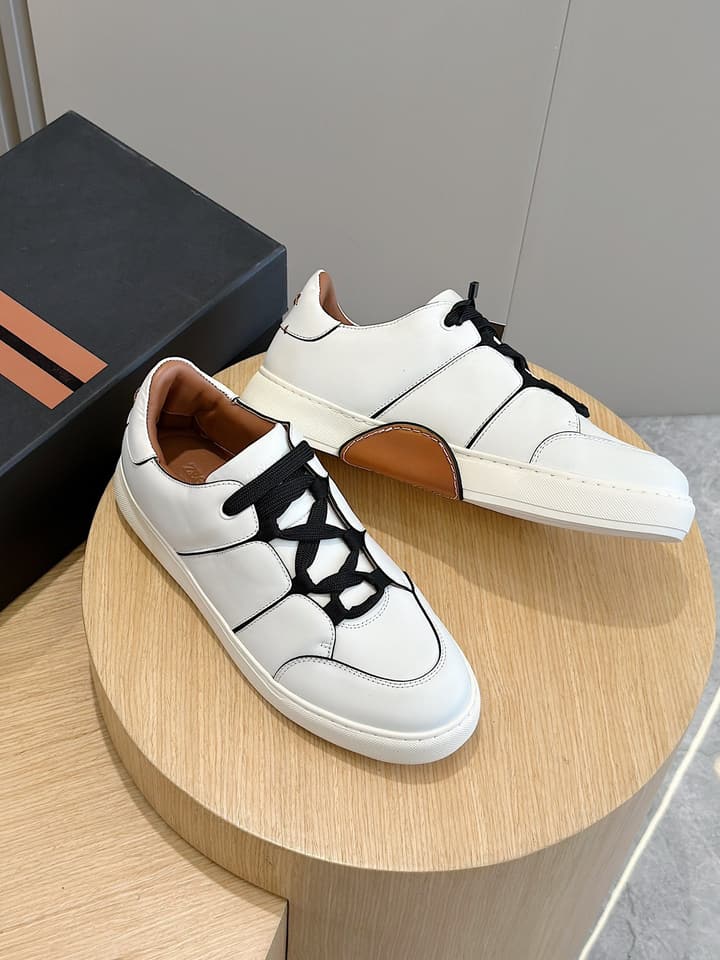 Zegna Tiziano Couture Sneakers in Black With Matching Laces