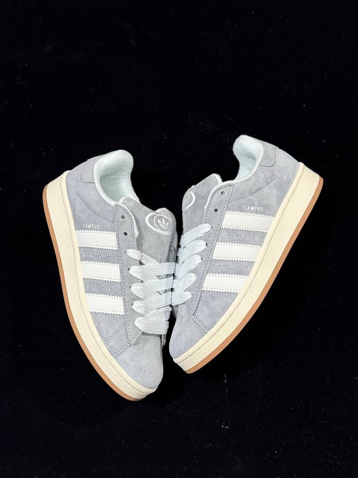 Adidas Originals Campus 00s Low-Top Sneakers in Black & White