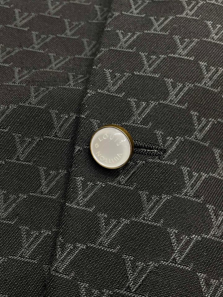 Louis Vuitton Exclusive Casual Blazer in Dark Gray Monogram Blazer