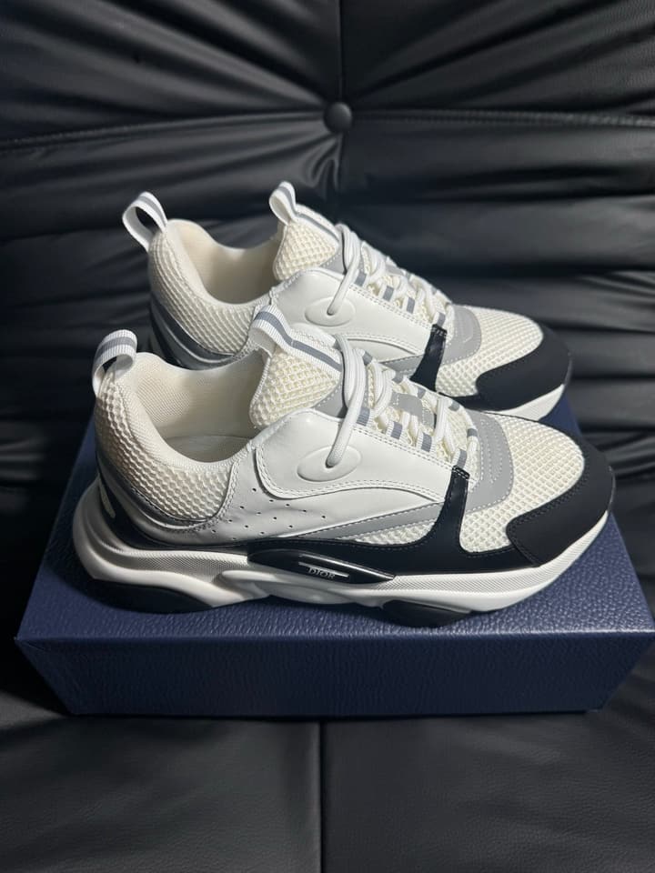 Dior B22 Calfskin Sneakers in Black