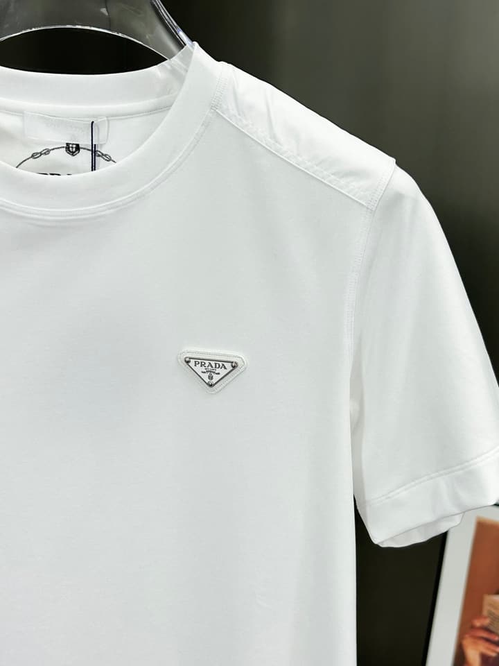 Prada 3D Logo High-Count Cotton T-Shirt – 2026SS in Classic Black