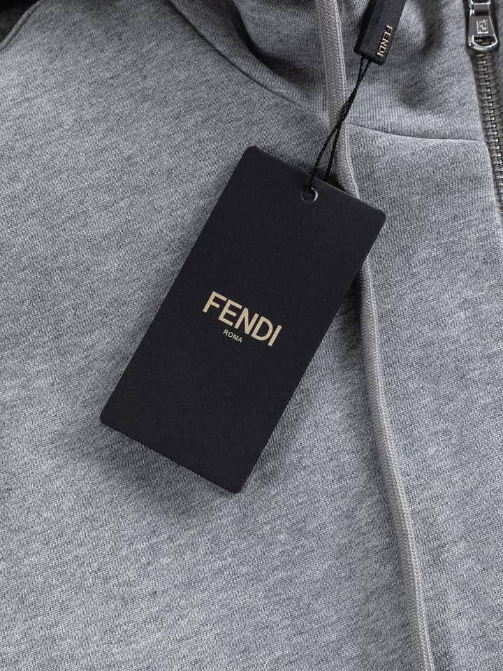 Fendi Double F Logo Embroidered Short Sleeve T-Shirt – 25SS in Black