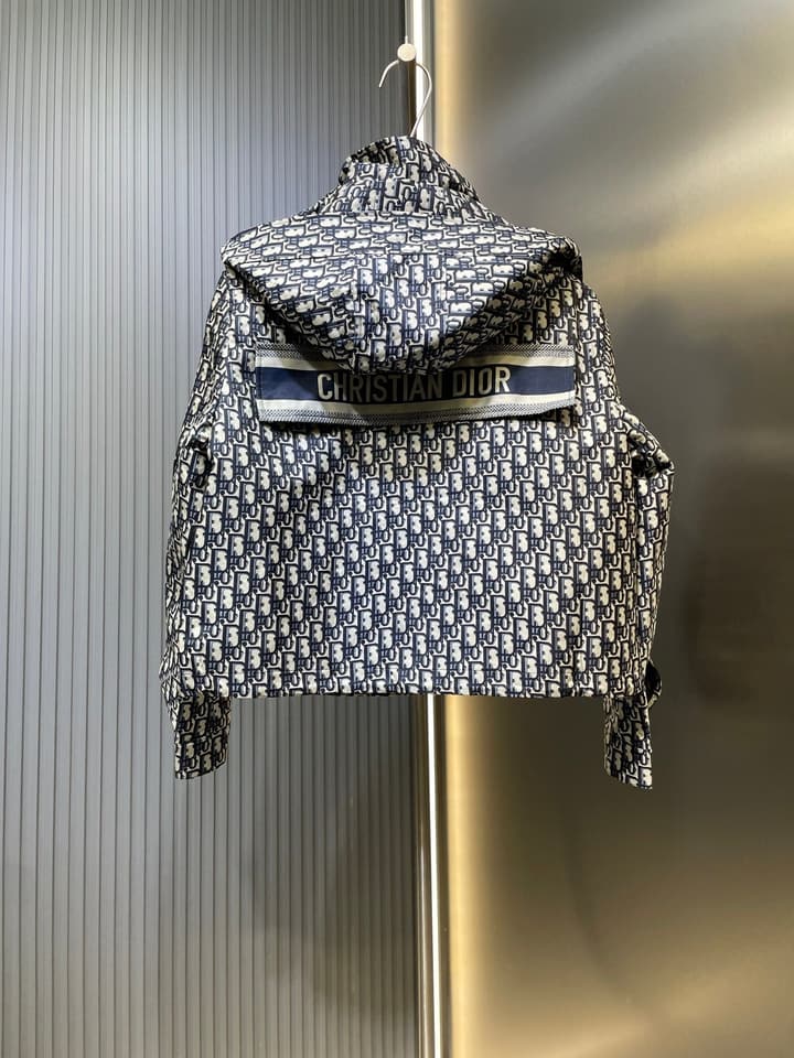 Dior Monogram Jacquard Hooded Jacket – 25FW in Dior Oblique Pattern