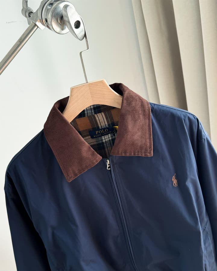 Ralph Lauren Campus Collared Jacket in Blue