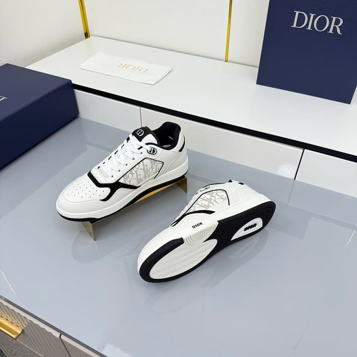 Dior Casual Calfskin Ankle Boots in Black With White Sole