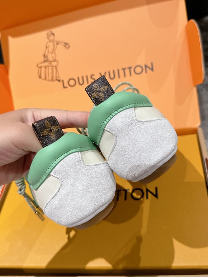 Louis Vuitton Sneakerina Ballet Sneakers – 2025 Collection in Metallic Silver