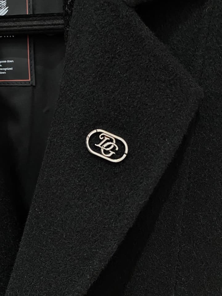 Dolce & Gabbana Men's Wool Kensington Coat – 2025FW in Classic Black