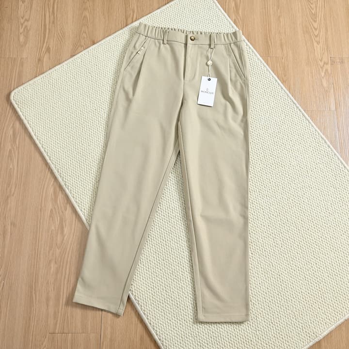Moncler Business Casual Stretch Cotton Trousers – 25SS in Black