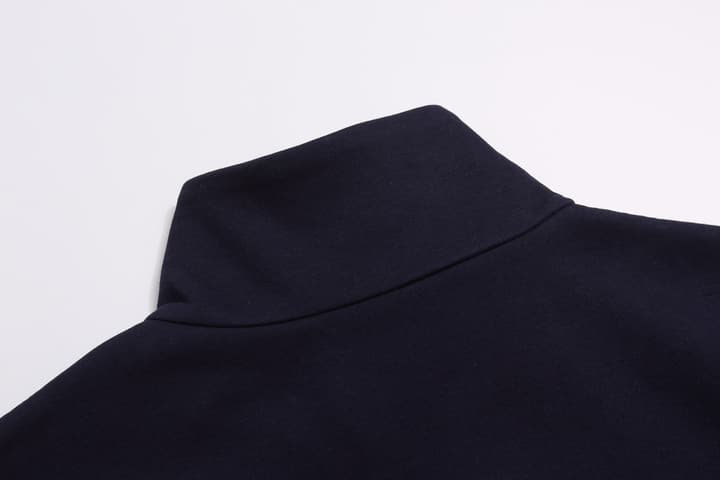 Gucci Embroidered Letter Half-Zip Sweatshirt – 2025FW in Navy Blue Half-zip Pullover