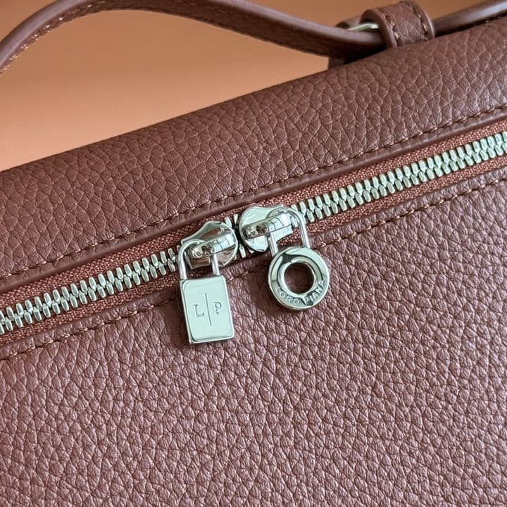 Loro Piana Extra Pocket L19 Handbag in Caramel Leather