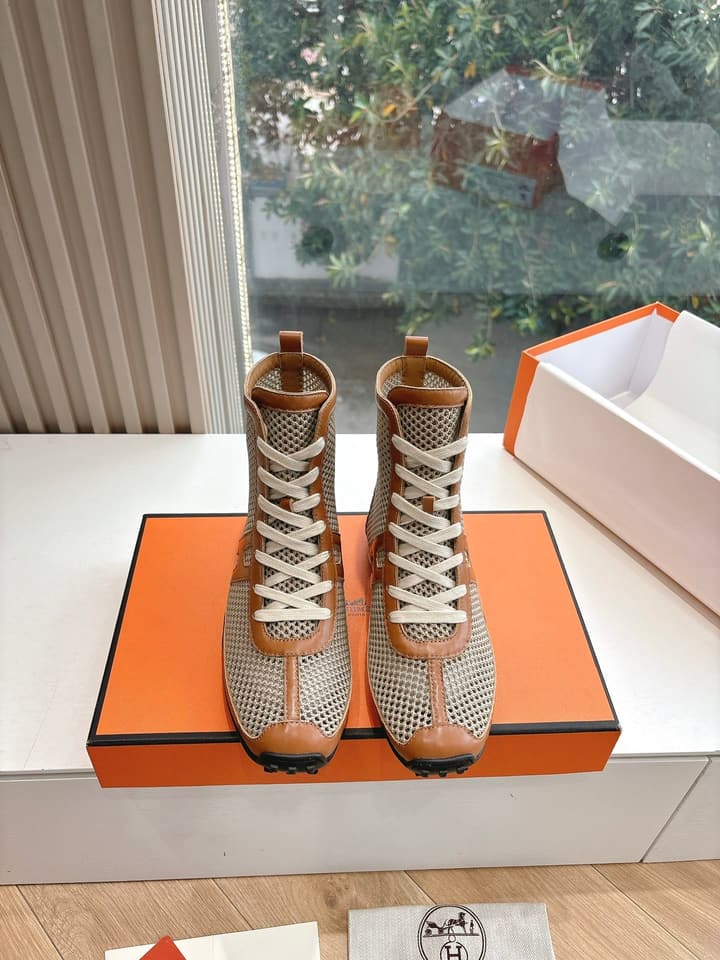 Hermès Bouncing Mesh Sneakers in Black