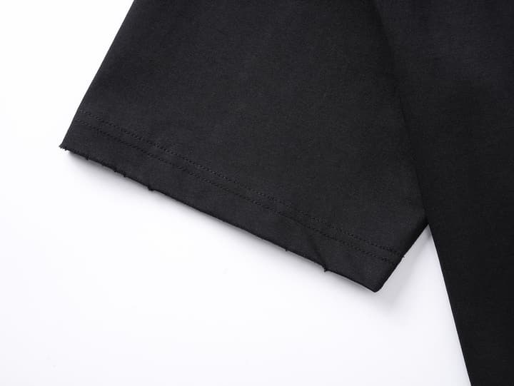 Balenciaga Paris Art Print Distressed T-Shirt – 25SS in Black