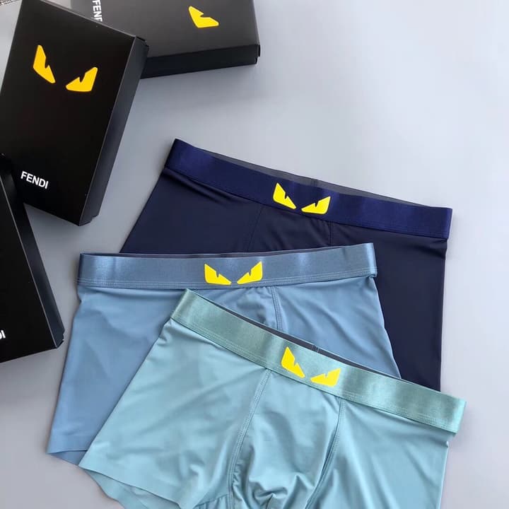 Fendi Monster Eyes Ice Silk Underwear Set