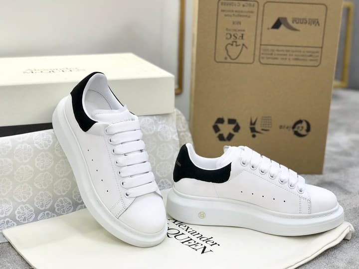 Alexander McQueen Classic Platform White Sneakers