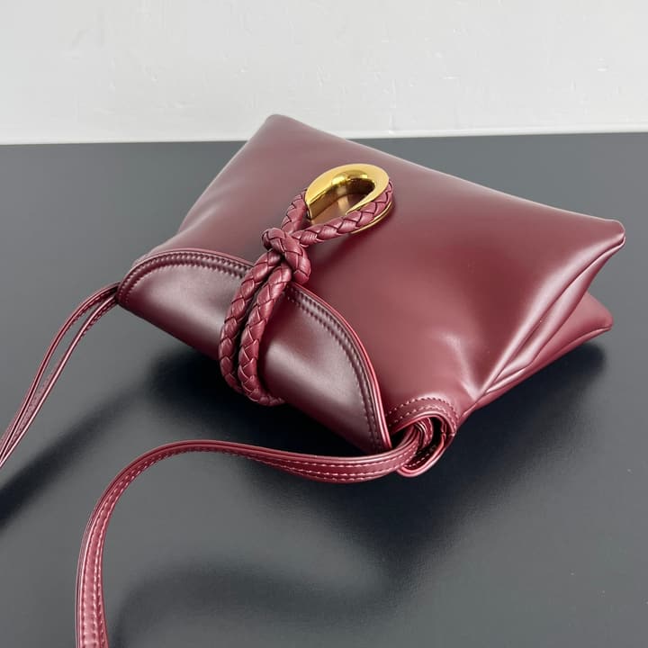 Bottega Veneta Baby Liberta Calfskin Shoulder Bag in Classic Black