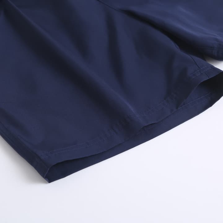 Brunello Cucinelli Embroidered Swim Trunks in Navy Blue